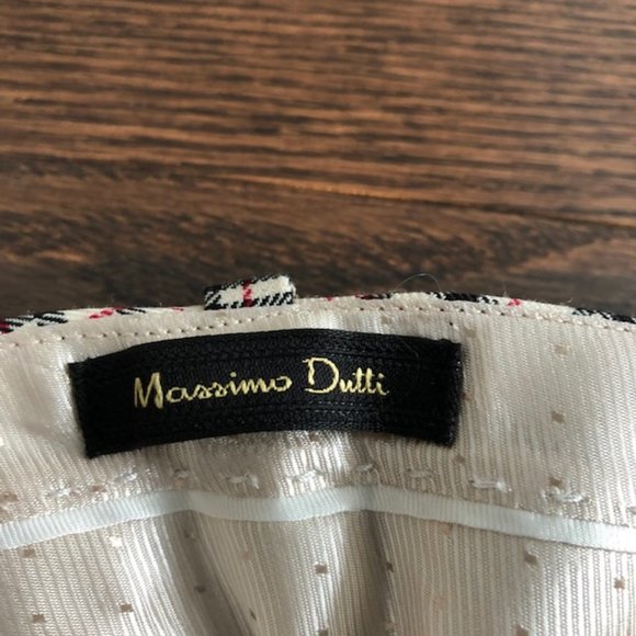 Massimo Dutti Plaid 100% Wool Pants - Size 6 - Picture 4 of 7